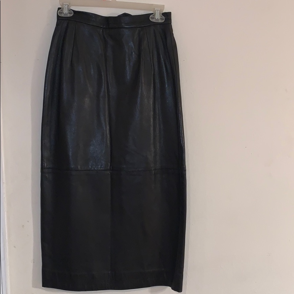 Leather skirt